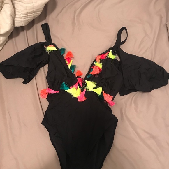 ASOS Pom Pom One Piece - Picture 2 of 3